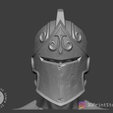 1.png Black Knight Helmet from Fortnite Fan Art 3D print model