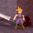 1.jpg Final Fantasy VII - Cloud Low Poly