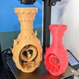 PXL_20230424_231032487~2.jpg Fichier STL LE VASE COEURS ET FLEURS ET UN JOLI SNAIL, imprimés en place sans support・Plan pour impression 3D à télécharger