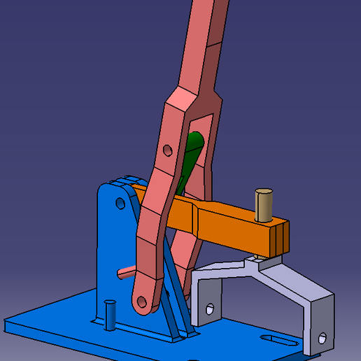 Industrial Toggle Clamp - Mechanical Assembly
