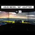 Bezel.jpg Fichier 3D Adaptateur Asus pour Samsung G5 G7 - Tous les moniteurs 32'' incurvés et plats (1000R, 1500R, 1800R, FLAT)・Design pour impression 3D à télécharger