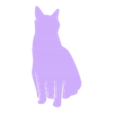 Cat_7.stl DECORATION CAT 2D