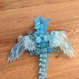 Baby Crystalwing Dragon, Cinderwing3D, Articulating Flexi Wiggle Pet, Print in Place, Fantasy