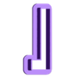 L_Ucase.stl heinrich - alphabet font - cookie cutter