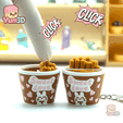 Yum3D-Chocolate Breadstick Fidget Clicker Keychain_01.png Yum3D Chocolate Breadstick Fidget Clicker Keychain - Cute Backpack Keychain