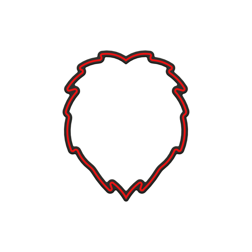 Lion Head Cookie Cutter STL File - 4 inches