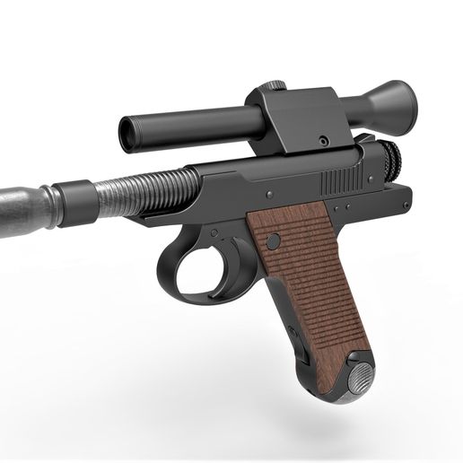 Blaster Pistol of Cara Dune from The Mandalorian 3D model