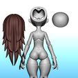 8.jpg Sara - STL 3D Kit Printed Ball Jointed Doll Base - PLA filament /SLA Resin Compatible files