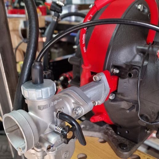 Sachs KM48 Wankel Einlassadapter für 22mm PE-Vergaser (Nibbi)