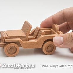 448a0735a01904d77f6ecd38a2e79077_display_large.jpg Archivo STL gratis Willys MB simplificado cnc/laser・Plan de la impresora 3D para descargar