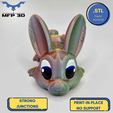 76.png ARTICULATED BUNNY MFP3D - PAMPAM - THUMPER -NO SUPPORT - PRINT IN PLACE - SENSORY TOY-FIDGET