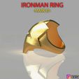 untitled.19.jpg IRON MAN RING - iron man jewelry - Mark 85 - Infinity war 3D print model