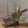 Render5.png WINE HOLDER / Anaconda porta vino