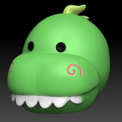 dgdfdddfd.jpg Fichier OBJ TÊTE DE DINOSAUR SIMPATIQUE - Tête de dinosaure La faraona・Plan pour imprimante 3D à télécharger