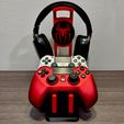 Spiderman-Controller-and-Headset-Stand-06.jpg Spiderman Dual Controller & Headset Stand