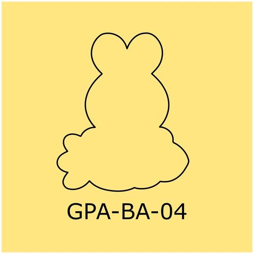 Banner de conejo y zanahoria, cortador de galletas pascua 8 y 10 cm, 2 archivos.