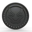 2.jpg Black panther logo 3D model