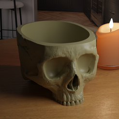 skull-bowl-v3.png Archivo STL Jardinera de calavera・Design para impresora 3D para descargar, Otrodan