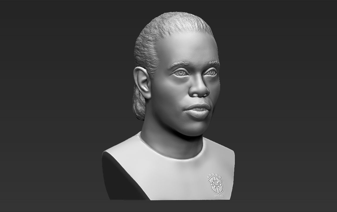 10.jpg 3D file Ronaldinho bust 3D printing ready stl obj formats・3D printing model to download, PrintedReality