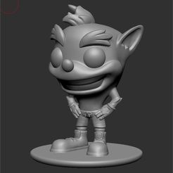 sculpt.jpg Free STL file crash funko pop・Model to download and 3D print