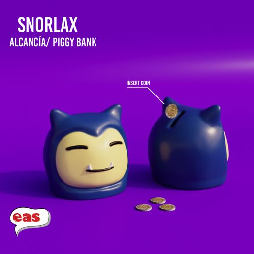 piggy bank SNORLAX