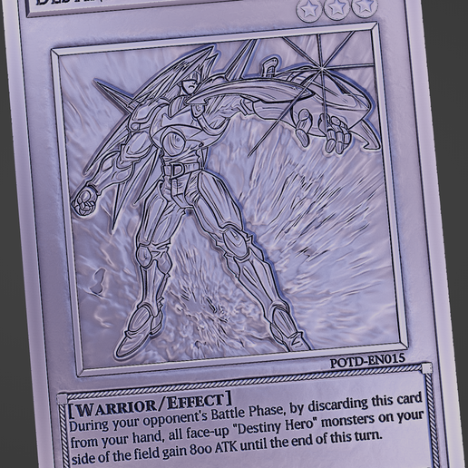 Destiny HERO - Blade Master - yu-gi-oh! STL File for 3D printingCults