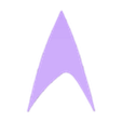Delta_Face_Silver-Thin_Profile.stl Star Trek TNG Communicator Badge