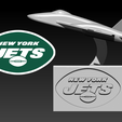 gfyy.png NFL - New York Jets football statue destop - 3d print