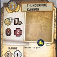 Thunderfire_Cannon_Card.jpg RIVET WARS - CUSTOM - Space Marine Thunder Cannon- Just a little guy and his cannon