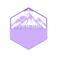 mountian picture.stl succulent hanger wall art