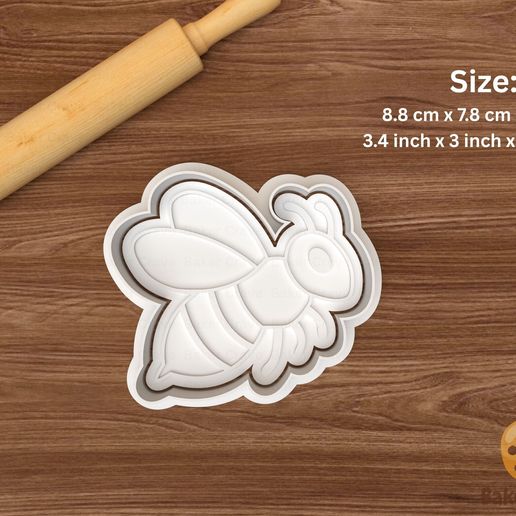 🐝 Bee Cookie Cutter Set #12・ 3D File for 3D printing・Cults