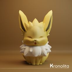 7.jpg STL file BABY POKEMON EEVELUTIONS: JOLTEON・3D print object to download