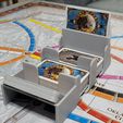 20220131_195846.jpg Ticket to Ride compatible Draw and discard station, card tray for Train Cards, Discard Pile, Destination Tickets, and Face Up Cards