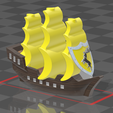 Baratheon_Boat_Side.png Game of Thrones Boardgame Boat - House of Baratheon