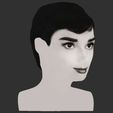 33.jpg Audrey Hepburn black and white bust for full color 3D printing