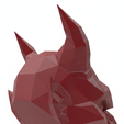 Red-Bull-Head-2.png Sculpture de masque de crâne Low-Poly