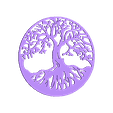 Arbre de Vie 142 mm.stl STL-Datei Tree of Life in a circle kostenlos・Modell zum 3D-Drucken zum herunterladen