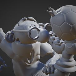 E66275BE-DEEF-4998-9BC5-1EAC1FA5D8E2.jpeg Archivo STL Mortadelo Futbolista・Modelo de impresión 3D para descargar