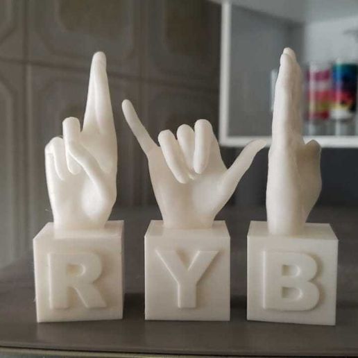 Manos0.jpg 3D file Sign language Alphabet in 3d (SLA), stl separated by letters.・3D printing idea to download, isasaurio
