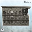 4.jpg Modern ruined building with two floors and flat roof (5) - Future Sci-Fi SF Post apocalyptic Tabletop Scifi 28mm 15mm 20mm Modern