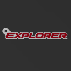 Modelo.png STL-Datei Ford Explorer Schlüsselanhänger herunterladen • 3D-druckbare Vorlage, 3Leones