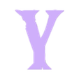 Y.stl Letters and Numbers ZELDA Letters and Numbers | Logo