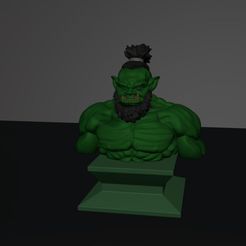 ork-thumbnail.jpg Free STL file ORK BUST・Template to download and 3D print