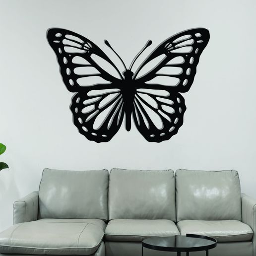 2.jpg Butterfly Metal Wall Art Laser Cut Files
