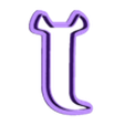 J_Ucase.stl sherk - alphabet font - cookie cutter