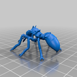 AntFinal.png 3D printable Giant Ant - Meshfix, Subdivided, Fallout NV