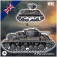 2.jpg Valentine Mark Mk. II infantry tank - UK United WW2 Kingdom British England Army Western Front Normandy Africa Bulge WWII D-Day