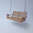 PORCH-SWING-DOUBLE-Dollhouse-Miniature-5.png Porch Swing (Double) Miniature Furniture for Dollhouse | Porch Swing Miniature, Dollhouse Porch Swing, Miniature Porch Swing,