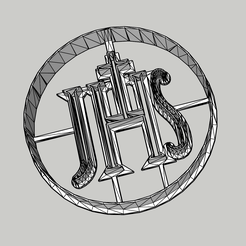 JHS.png STL file JHS cookie cutter impression cake design decoration boy girl confirmation comunion・Template to download and 3D print