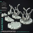 slime-pool-3.jpg Slime Pools - Scatter Terrain -  PRESUPPORTED - Illustrated and Stats - 32mm scale